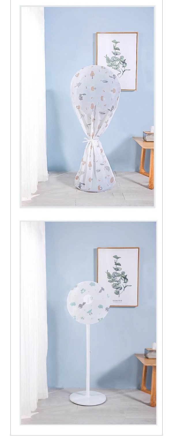 Decorative Fan Cover With Colorful Pattern Design – Dust Protection & Stylish Room Accent