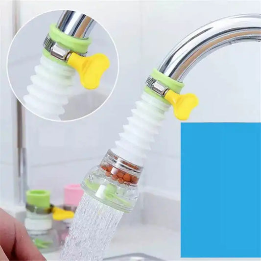 Kitchen Shower Splash Fan Faucet With Clip Water-saving Filter tap nozzle extended Each - With Box ( Random Color )
