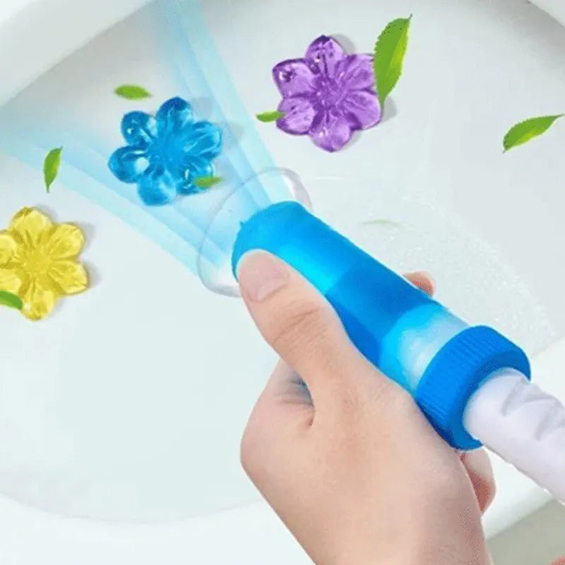 Toilet Cleaning Stamp Gel Toilet Injection Gel Flower Bathroom Cleaner Toilet Gel (random color)