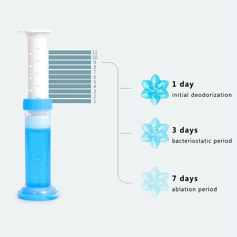 Toilet Cleaning Stamp Gel Toilet Injection Gel Flower Bathroom Cleaner Toilet Gel (random color)