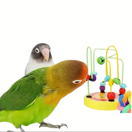 Wooden Bead Bird Toy