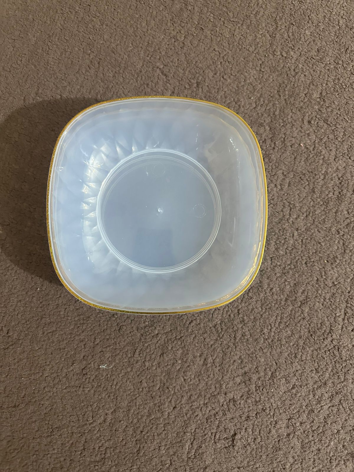 4pc-WHITE PLASTIC SERVING BOWL