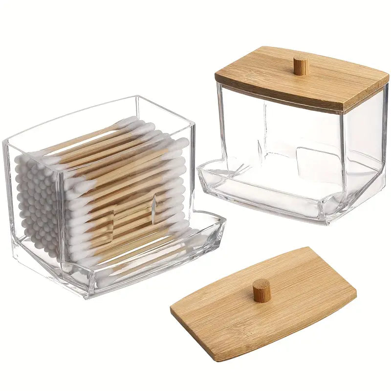 Transparent Plastic Cotton Swabs Box